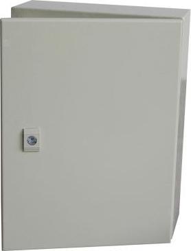 Actual product image RS PRO Steel wall-mounted enclosure RAL 7032 IP66, HxWxD 600 mm x 500 mm x 150mm (Housing)