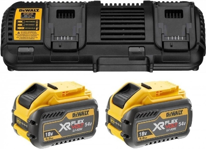 Productafbeelding DeWalt Batterij StarterSet DCB132 54V 3Ah - Batterij (18 V)