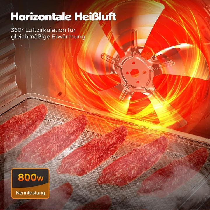 Actual product image Yashe Dörrautomat mit 9 Tabletts und Timer