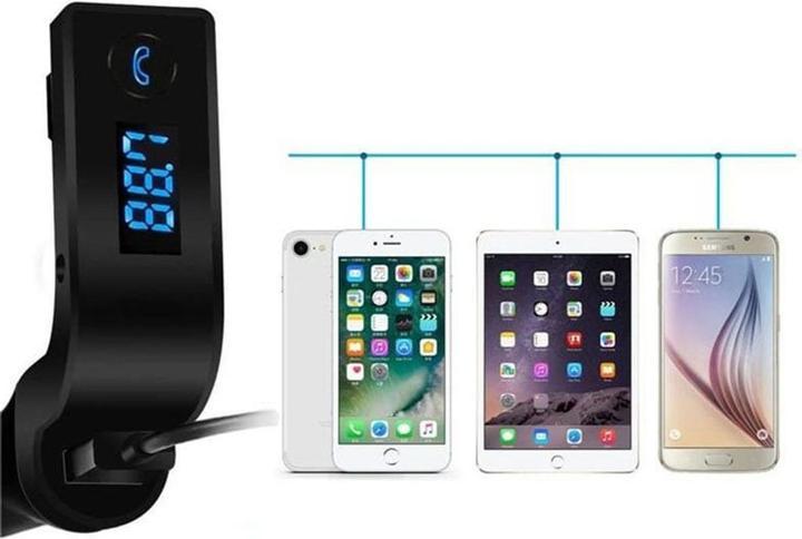 Produktbild JTI FM-Transmitter mit Bluetooth-Freisprecheinrichtung 4-in-1