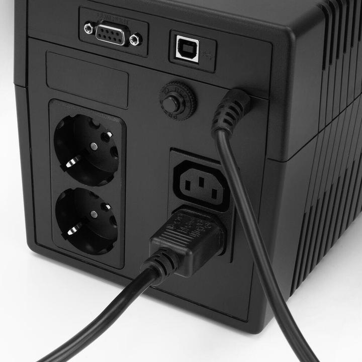 Immagine prodotto ACT Cavo di alimentazione C14 - C15 (angolato a destra) IEC60320 nero 0,6 m (0.60 m)