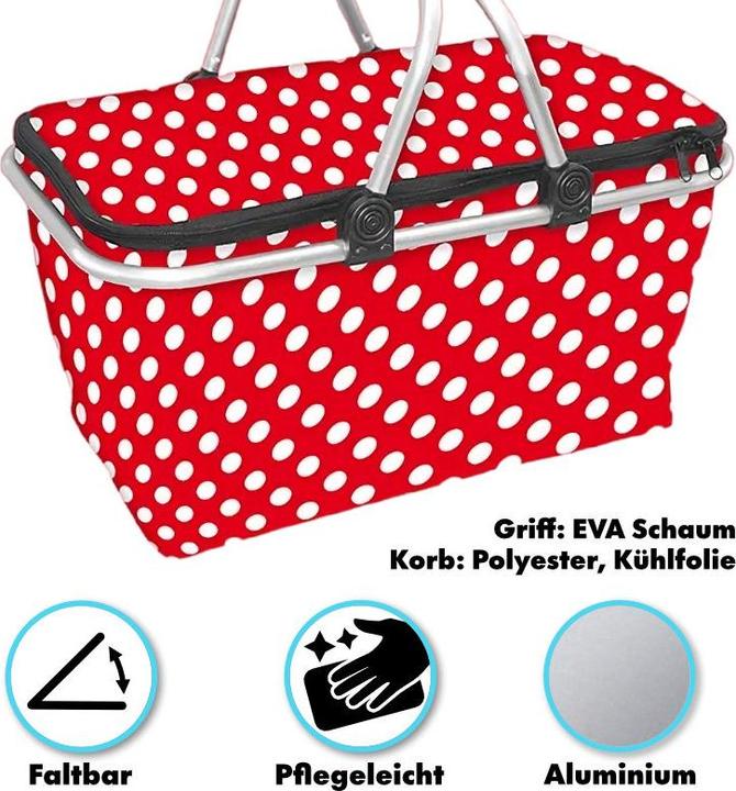 Produktbild Hermex Einkaufskorb Tragekorb Kühlkorb Carrybag Kühltasche Picknickkorb