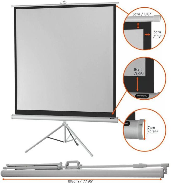 Produktbild Celexon Eco Stativ, White Edition, 1:1 (102.36", 1:1)