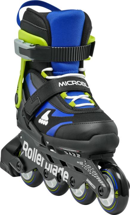Produktbild Rollerblade Inline-Skates Microblade Schwarz/Blau, 33-36.5 (33, 36.5)