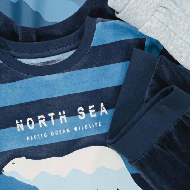 Produktbild La Redoute Collections 2er-Pack Samt-Pyjamas (116)