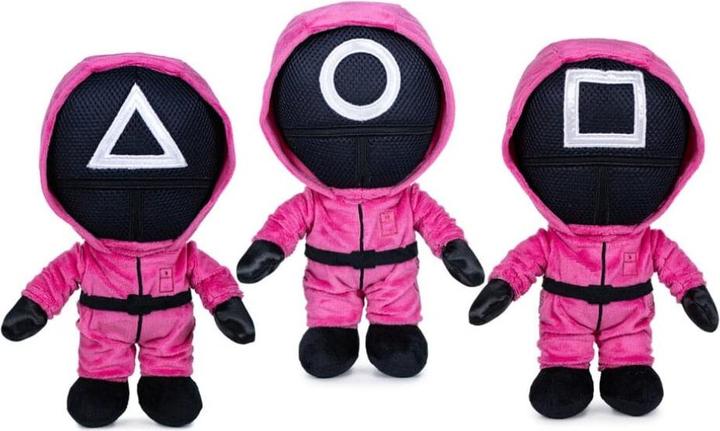 Actual product image Play by Play PBP Squid Game plush guards, 28 cm (34 cm)