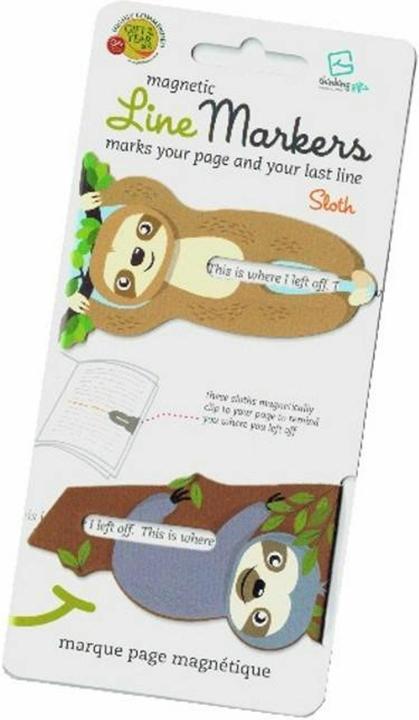 Produktbild Thinking Gifts Line Markers Sloth/Faultier- Magn.14924 (2 x)