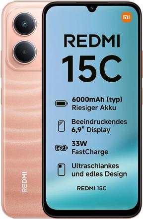 Produktbild Xiaomi Redmi 15C 4G Dual Sim 4+256GB twilight orange (256 GB, Twilight Orange, 6.90", Dual SIM, 4G)