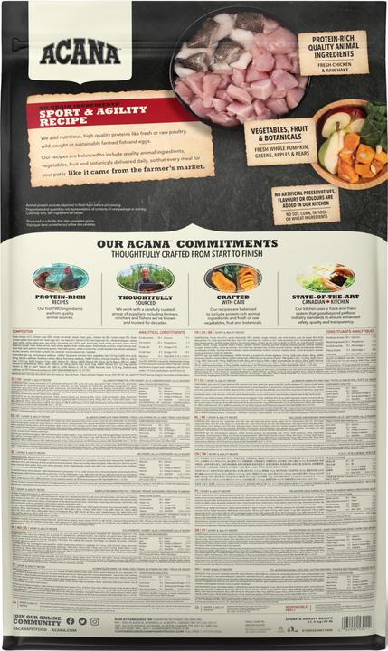 Actual product image Acana Sport & Agility (Adult, 1 pcs., 11400 g)