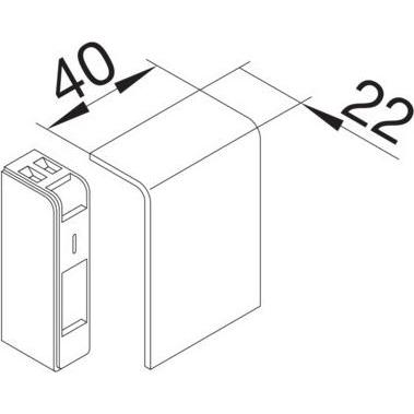 Thumbnail - Hager, Leitungsführung Zubehör, SL2005569011 - Graphit - ABS - Polycarbonat (PC) - CE - 40 mm