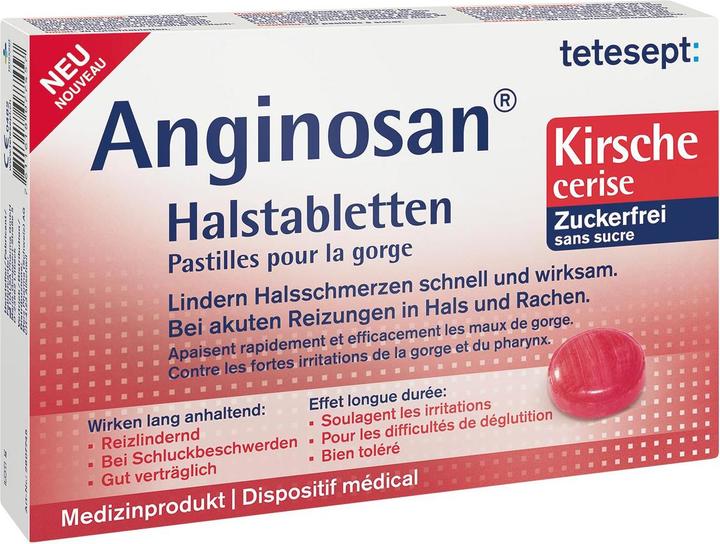 Immagine prodotto Tetesept Anginosan per gola. 20 pastiglie gusto ciliegia (1 Pezzo/i)