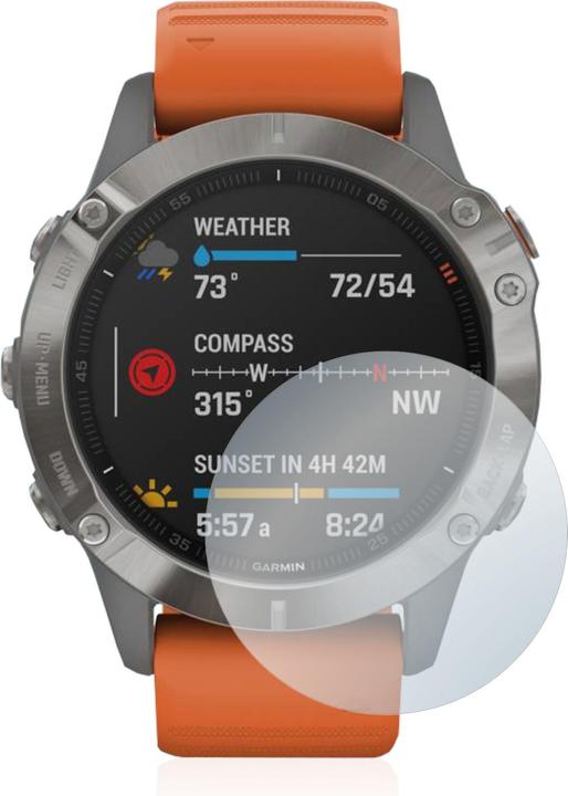 Actual product image BROTECT AirGlass Glass Matte (fenix 6 Pro)