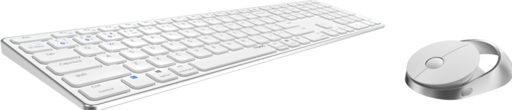 Actual product image Rapoo 9850M DE layout, white (DE, Wireless)