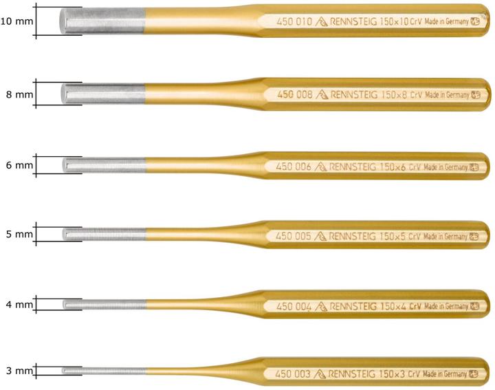 Actual product image Rennsteig Tools pin punch set