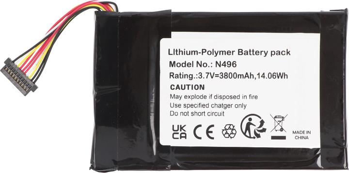 Actual product image XCell AKKU 3.7V 3.800mAh 14.06Wh Li-Polymer N496 für GPS Magellan TRX7