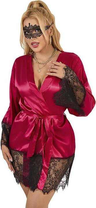 Produktbild Subblime 953829 ELEGANTER SPITZENPYJAMAS + TANGA ROT L/XL (S)