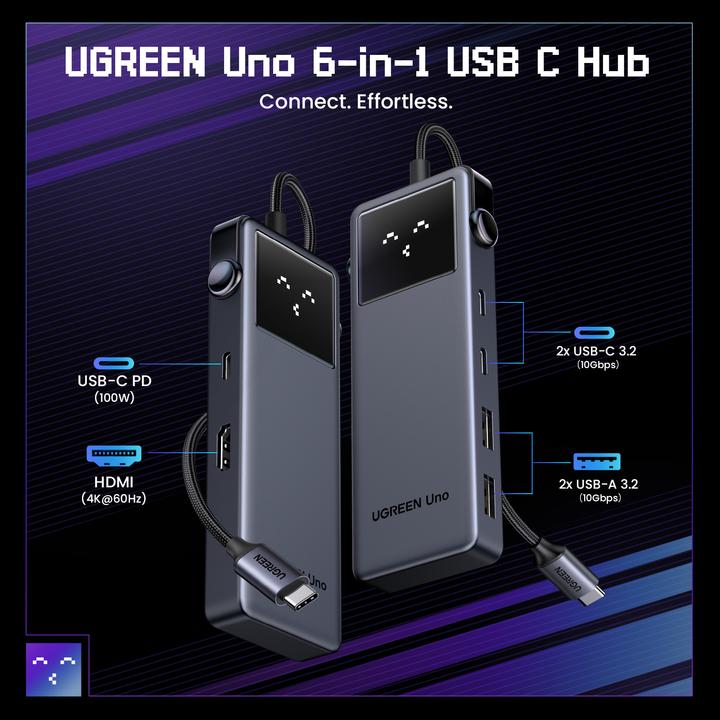 Productafbeelding Ugreen Uno (USB-C, 6 Havens)