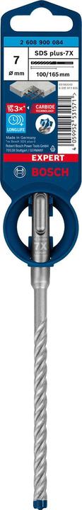 Immagine prodotto Bosch Professional Zubehör Trapano a percussione Expert SDS plus-7X, 7 x 100 x 165 mm (7 mm)