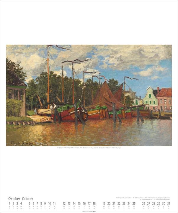 Produktbild Claude Monet Kalender 2026 (46 x 55 cm)