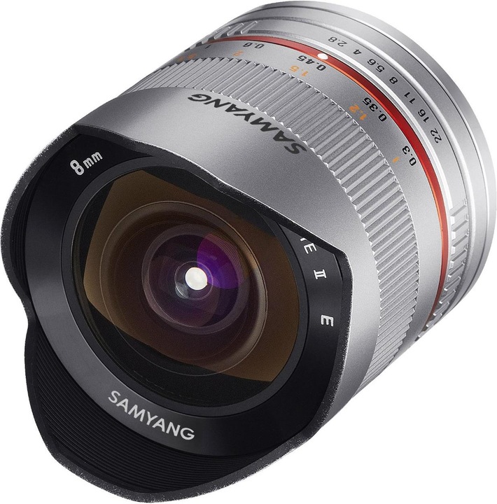 Produktbild Samyang 8mm f/2.8 II - Fujifilm X (Silver) (Fujinon XF, APS-C / DX)