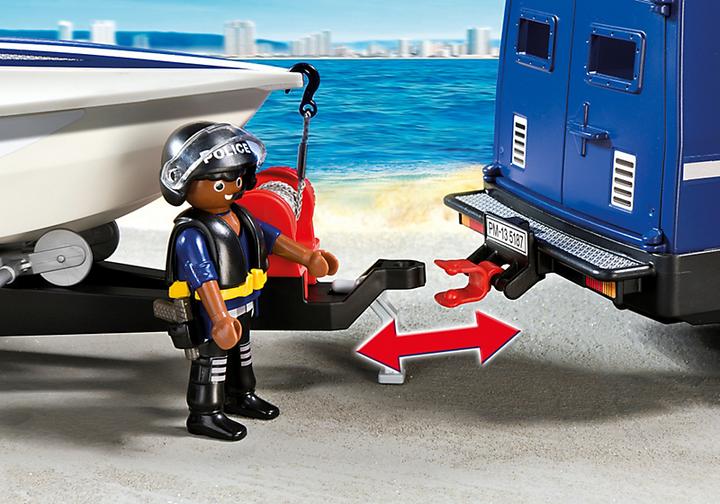 Produktbild Playmobil Polizei-Truck mit Speedboot (5187, Playmobil City Action)