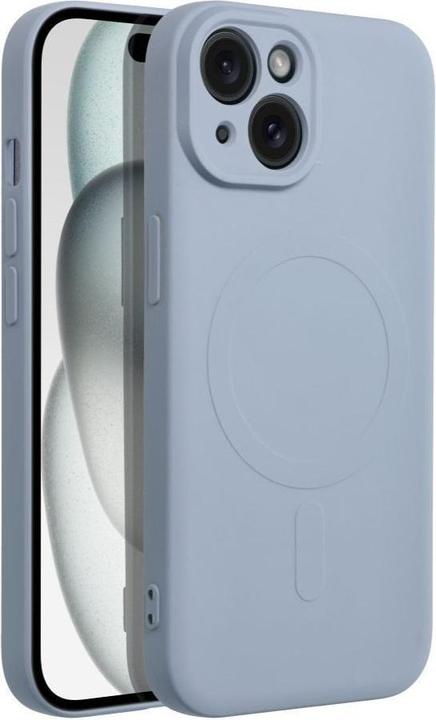 Produktbild OEM Back panel cover SILICONE MAG COVER case compatible with MagSafe for IPHONE 15 light blue (Apple iPhone 15)