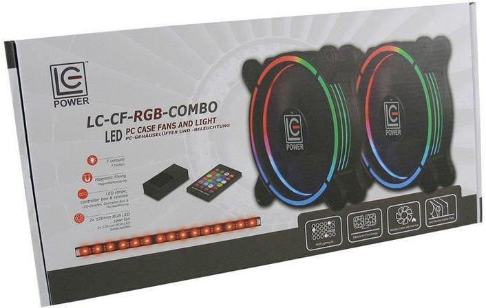 Actual product image LC-Power Case fan LC-CF-PRO-COMBO (120 mm, 1 x)