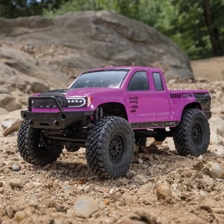 Actual product image Axial Rock Crawler SCX24 Base Camp 4WD, Pink RTR 1:24 (RTR Ready-to-Run)