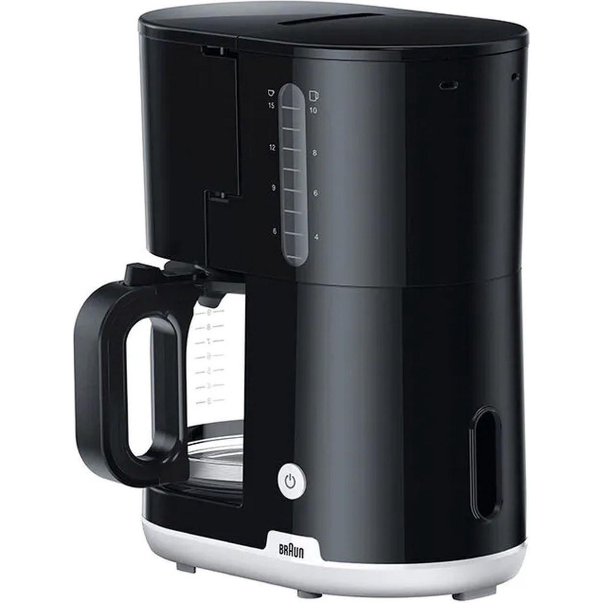 Braun Weiss/Schwarz Kf1100bk, Filterkaffeemaschine,
