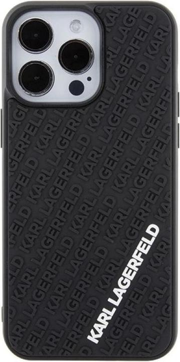 Produktbild Karl Lagerfeld KLHCP15X3DMKRLK iPhone 15 Pro Max 6.7" czarny/black hardcase 3D Rubber Multi Logo (Apple iPhone 15 Pro Max)