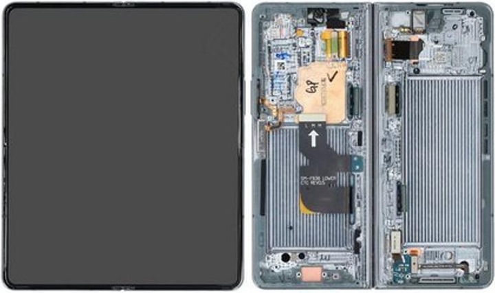 Samsung LCD + Touch + Frame for F936B Z Fold4 - greygreen