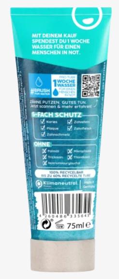 Image du produit happybrush Dentifrice Brush For Water 75 ml (75 ml)