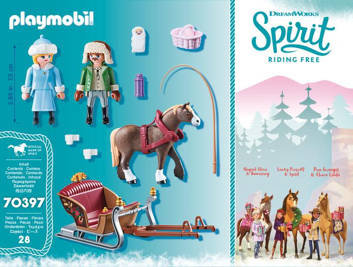 Actual product image Playmobil Winter sleigh ride (70397, Playmobil Spirit)