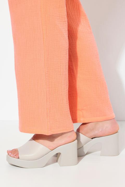 Produktbild Ulla Popken Musselin-Schlupfhose Rose, weites Bein, Elastikbund (58, 60)