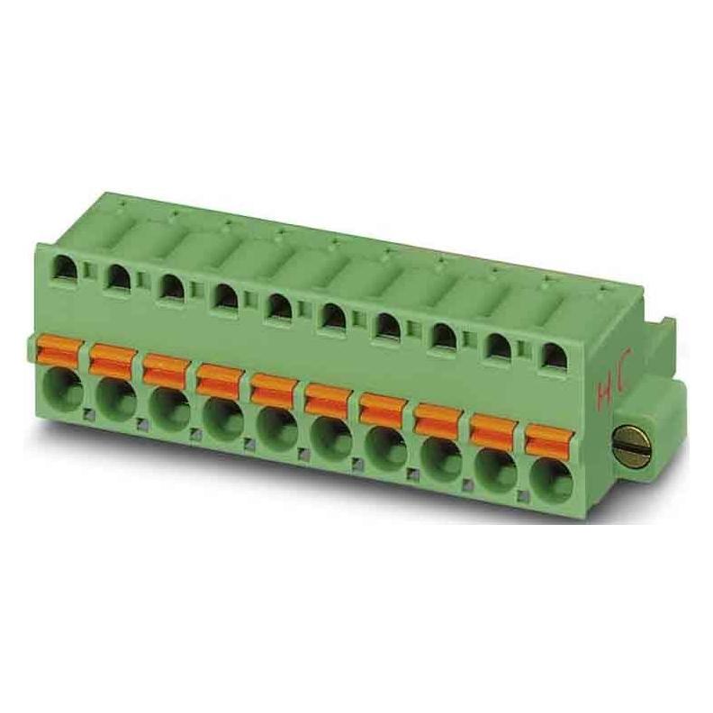 Phoenix Contact Contactdoosbehuizing kabel FKC Aantal polen Totaal 6 Afstand: 5,08 mm 1942523 50 st., Kabels + Stekkers, Groen