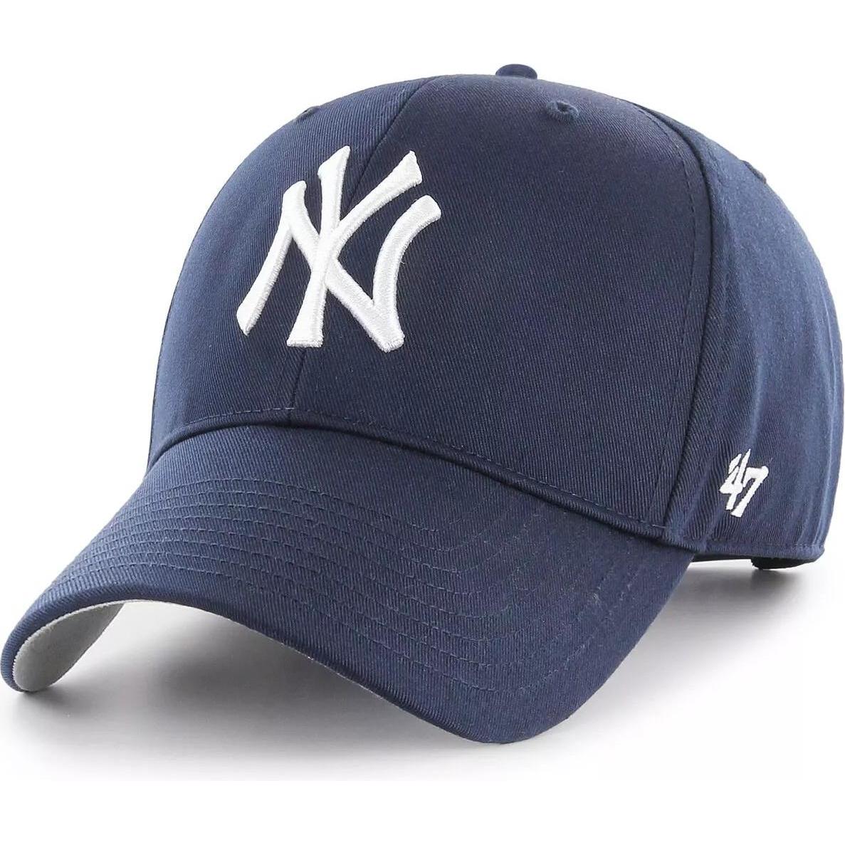 47 Brand, Jungen, Cap, Relaxed-Fit Kinder Cap - BASIC NY Yankees navy Kids, Blau, (53, 55, 56, 52 C, 54 C)
