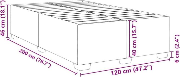 Image du produit vidaXL Bettgestell (120 x 200 cm)
