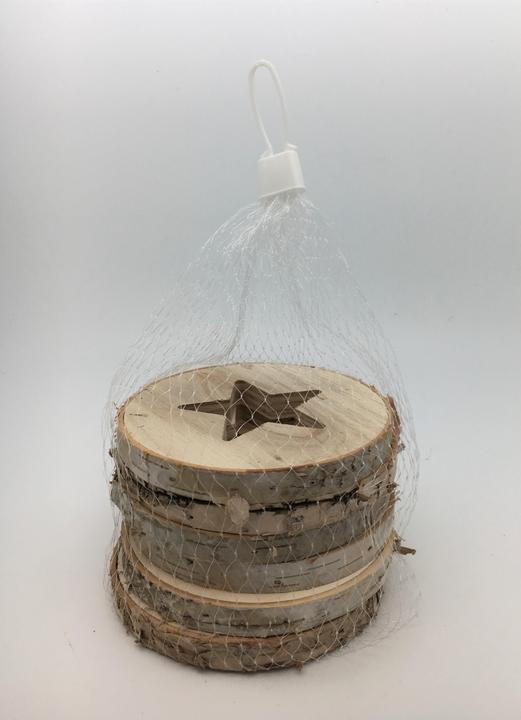 Immagine prodotto GuGus Anelli di legno a stella (6 x, Sottobicchiere in vetro)