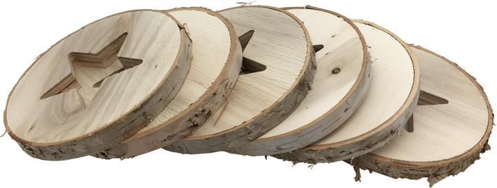 Immagine prodotto GuGus Anelli di legno a stella (6 x, Sottobicchiere in vetro)