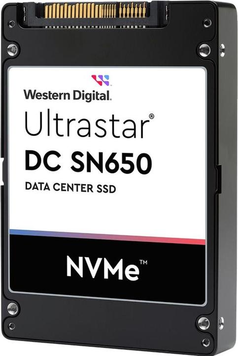 Actual product image WD Ultrastar DC SN650 SSD U.3 15MM 7680GB 6.4cm 2.5inch PCIe TLC RI-1DW/D BICS5 SE (7680 GB, 2.5")