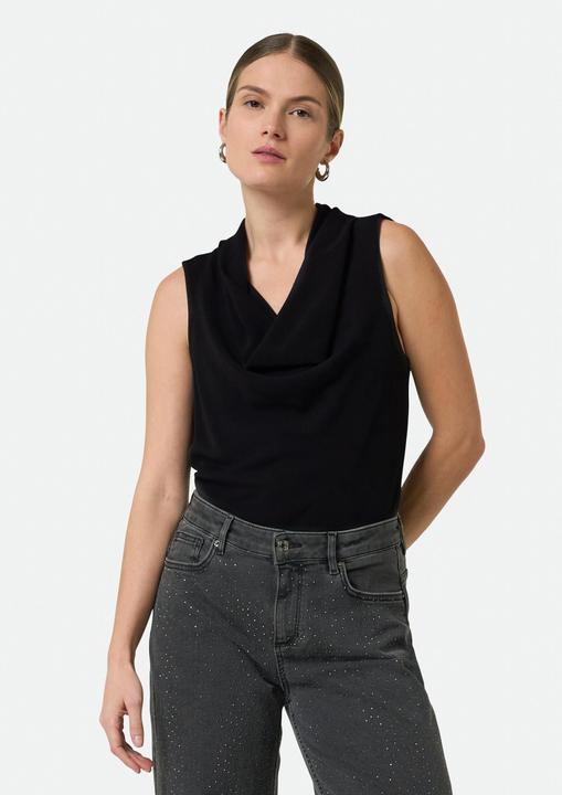 Actual product image Comma T-Shirt Top mit Wasserfallkragen (44)