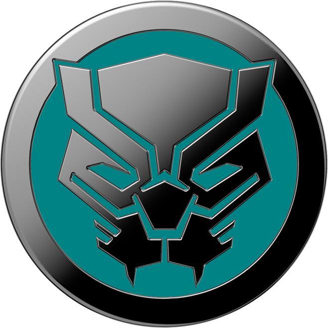 Actual product image PopSockets PopGrip Black Panther Enamel, Befestigung: Kleben