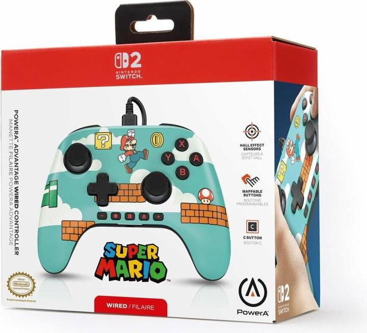 Produktbild PowerA NSW2 Controller Advantage wired Mario Time! (Switch 2)