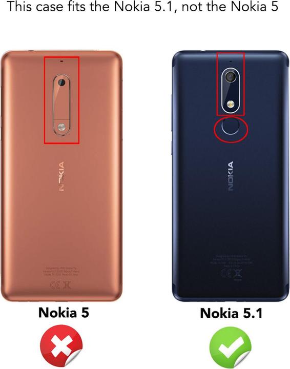 Actual product image Nalia Cell phone case (Nokia 5.1)