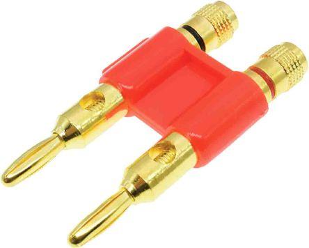 Immagine prodotto RS PRO Spina a banana rossa maschio, connettore da 4 mm, 24A
