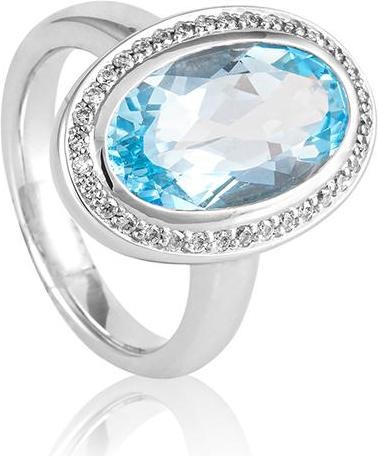 Produktbild Breuning RING - Farbstein/Brill. 0,255 Ct. H/si (48, 750/18 K Gold)