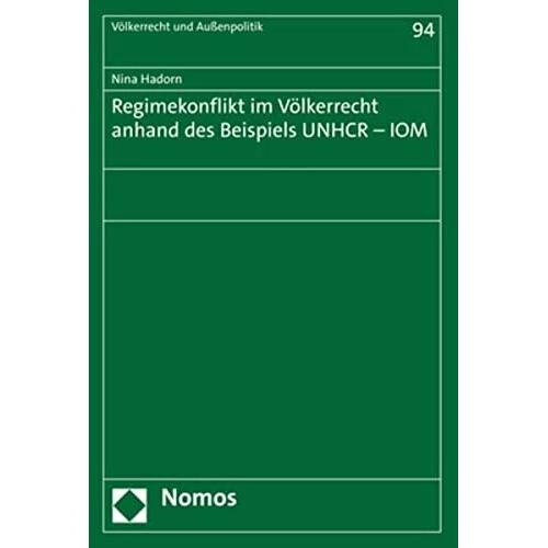 Regimekonflikt im Völkerrecht anhand des Beispiels UNHCR - IOM, Fachbücher von Nina Hadorn
