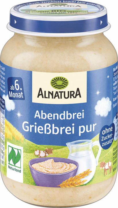 Alnatura Abendbrei Griessbrei pur 190G (190 g)