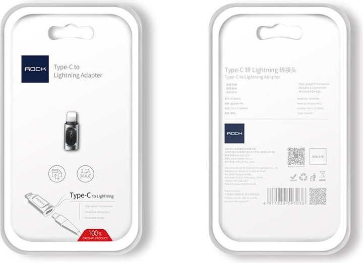 Produktbild Rock USB-C zu Lightning Adapter (USB Typ C, Lightning)