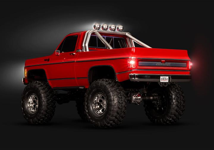 Actual product image Traxxas TRX-4 Chevy K10 High-Trail Electric Brushed Crawler 4WD 1:10 RTR Red (RTR Ready-to-Run)